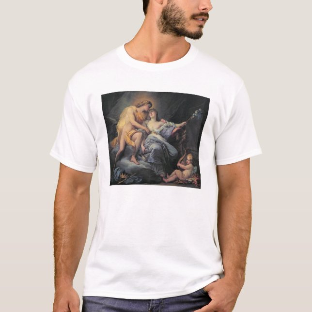 T-shirt Apollo caressant la nymphe Leucothea (huile sur le (Devant)