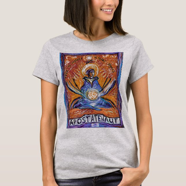 T-shirt Apostatenaut - explorer sans dogmes (Devant)