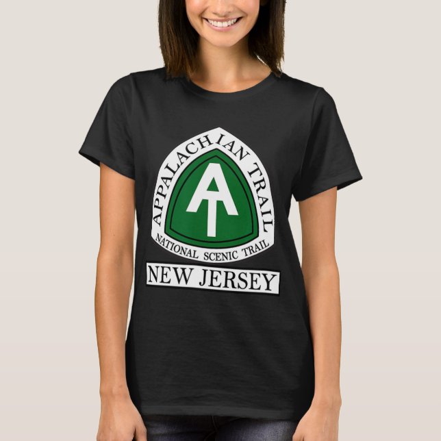 T-shirt Appalachian Trail New Jersey Nj  (Devant)