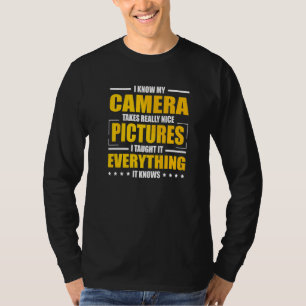 T-shirt Appareil photo Caméraman Objectif Image Photograph