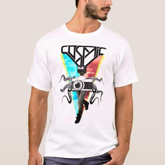 T-shirt Appareil-photo de poulpe (Devant)