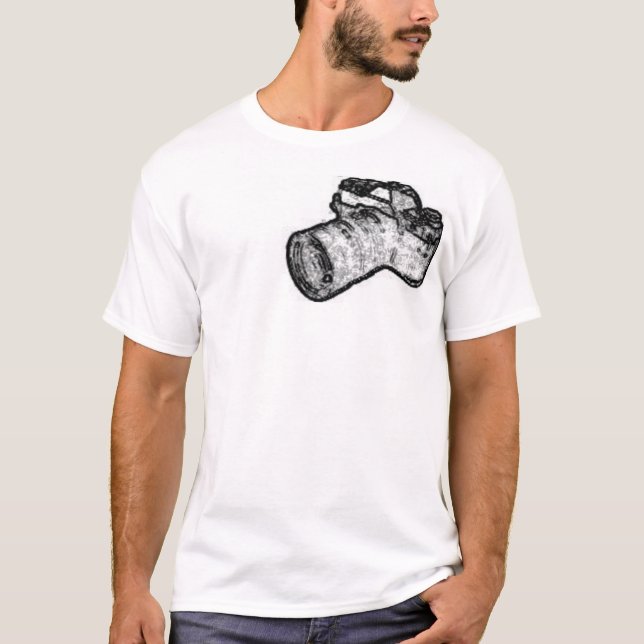 T-shirt Appareil-photo de Scketchy (Devant)