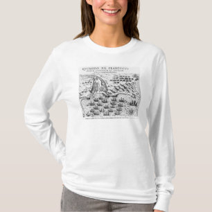 T-shirt Apparence de plan comment Francis Drake a donné