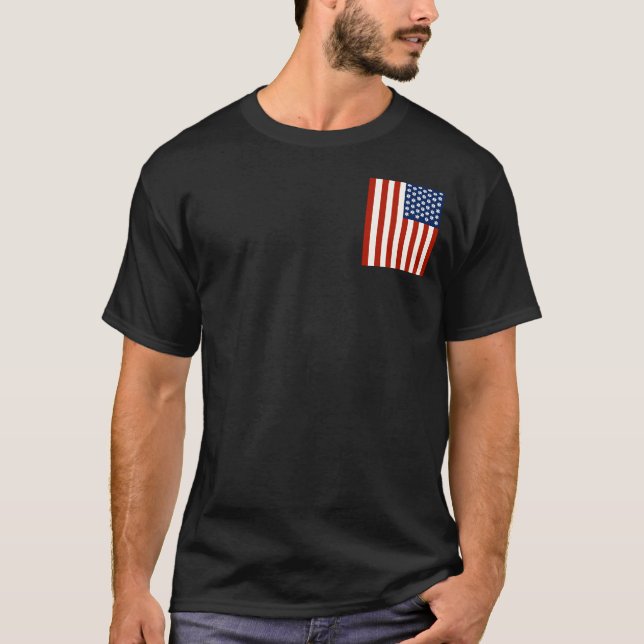 T-shirt Appel d'urgence aux travailleurs Médicales Flag US (Devant)