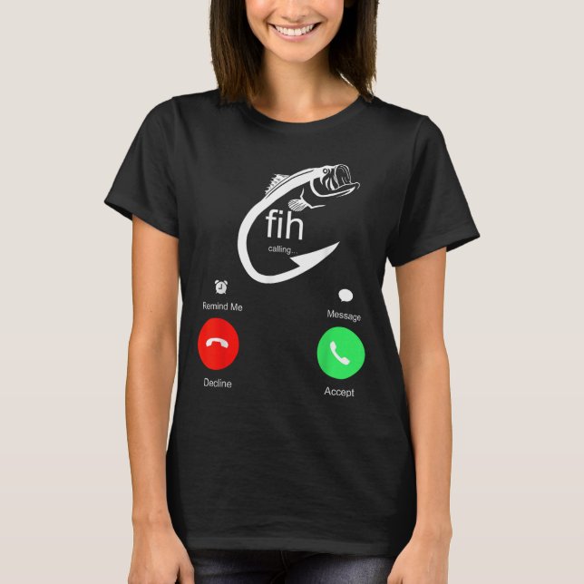 T-shirt Appel Fih Me Rappeler Message Refuser Accepter Tél (Devant)