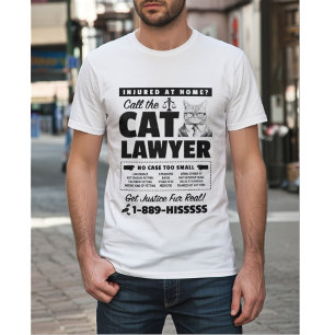 T-shirt Appelez l'Avocat du Chat – Parodie drôle d'Avocat 