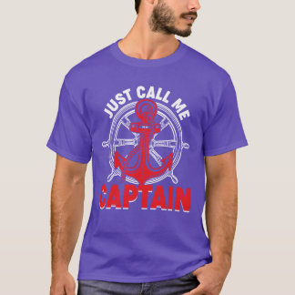 T-shirt Appelez-Moi Capitaine Ancre nautique Boa