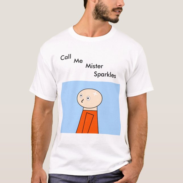 T-shirt Appelez-moi chemise d'étincelles de Monsieur (Devant)