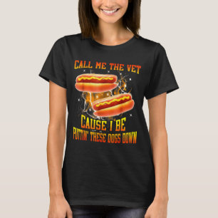 T-shirt Appelez-Moi Le Vétérinaire Parce Que Je Fais Tombe