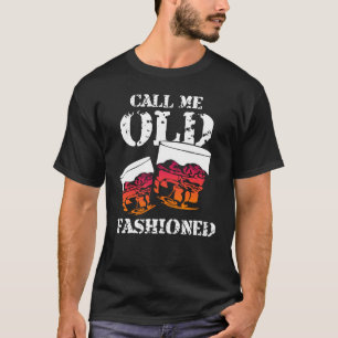 T-shirt Appelez-moi le vieux vin bourbon au whisky