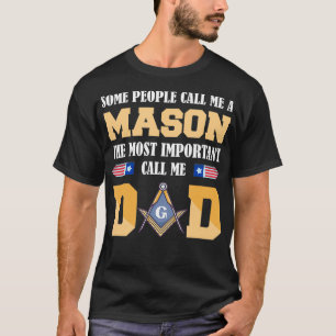 T-shirt Appelez-moi Papa Masonic Papa Fête des pères Cadea