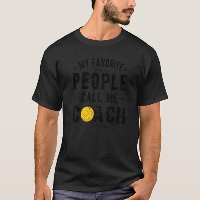 T-shirt Appelez-moi Water Polo Coach Water Polo Coaching (Devant)