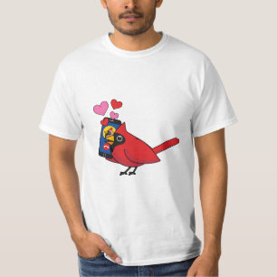 T-shirt Appels d'accouplement Cardinal Bird Love