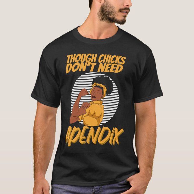 T-shirt Appendectomie Après Chirurgie Les Filles Dures NOn (Devant)