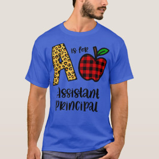 T-shirt Apple A Is For Assistant Principal, Back To School