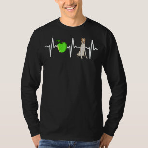 T-shirt Apple Borzoi Heartbeat Chien