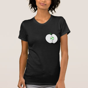T-shirt Apple conçoivent en vert, noir et blanc.