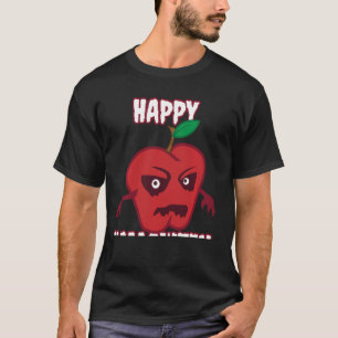 T-shirt Apple effrayant Halloween Hommes Femmes Garçons Fi