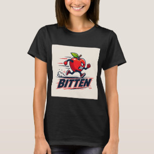 T-shirt Apple en course mordu