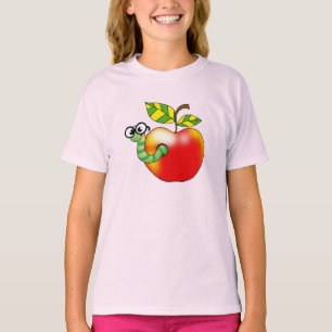 T-shirt Apple et ver, de nouveau à l'école