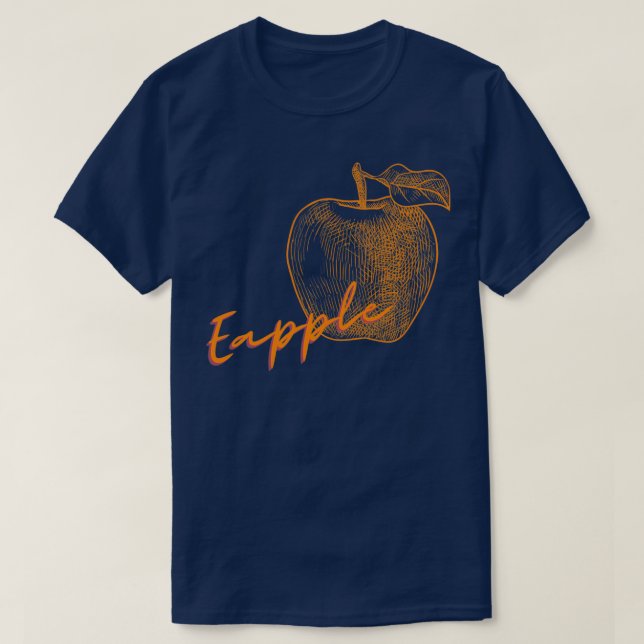T-shirt Apple ombre colorée Apple 1 (Design devant)