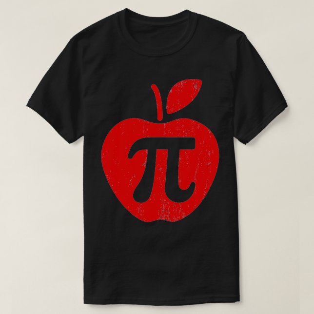T-shirt Apple Pi Day Funny Math Nerd Pie Enseignant 314 (Design devant)