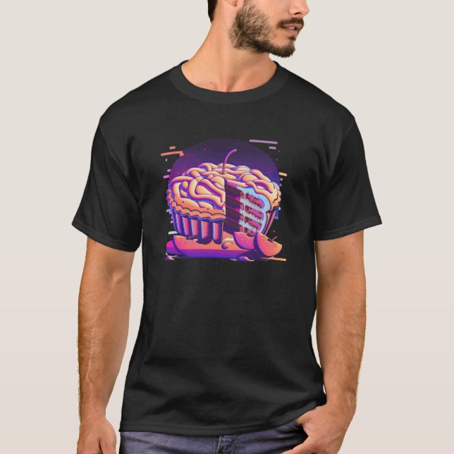 T-shirt Apple Pie Synthwave 80s Retrowave Aesthetic (Devant)