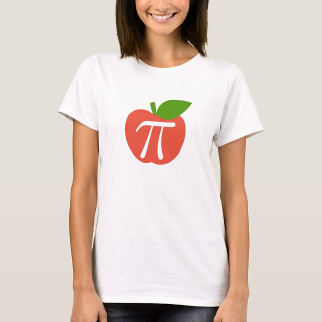 T-shirt Apple rouge pi (Devant)