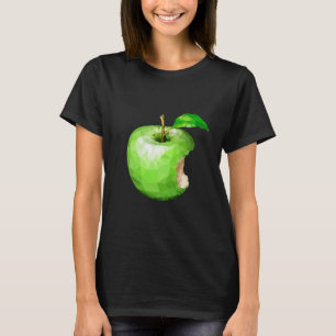 T-shirt Apple vert mordu