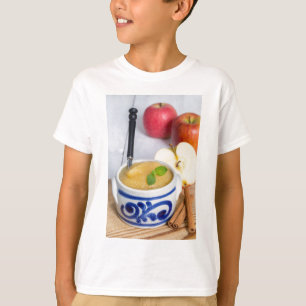 T-shirt Applesauce à la cannelle dans un bol en grès