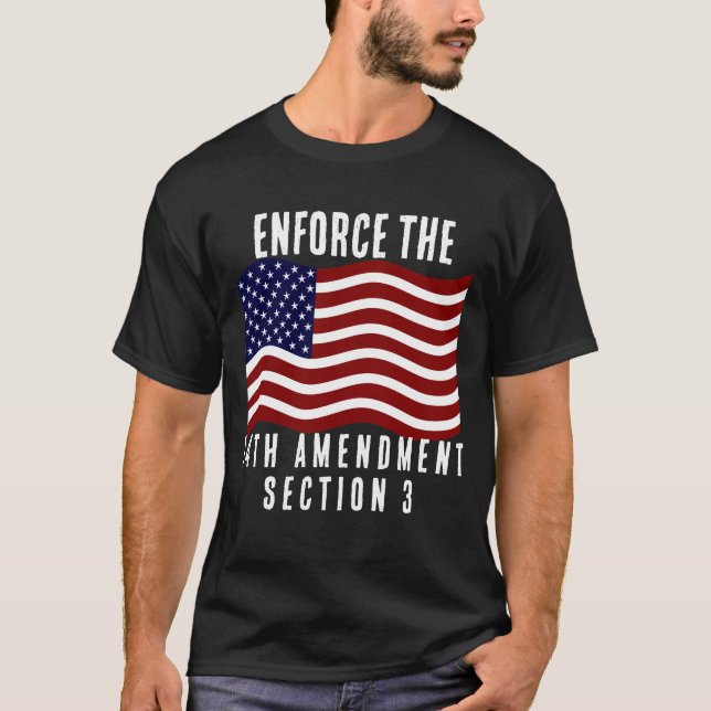 T-shirt Appliquer le 14ème amendement USA politique (Devant)