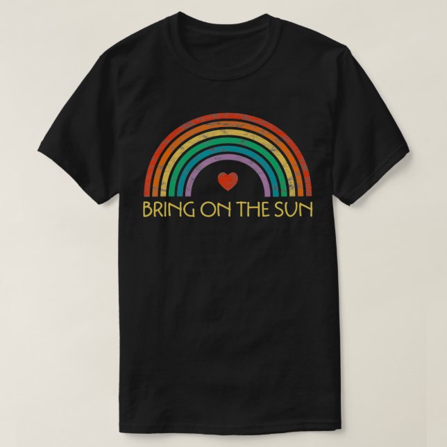 T-shirt Apportez Au Soleil Brillant Été Retro Ra (Design devant)