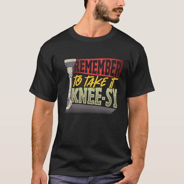 T-shirt Apportez-le facilement à l'amputation de la jambe (Devant)