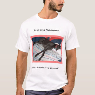 T-shirt Appréciant la retraite - lévrier retiré de Racying