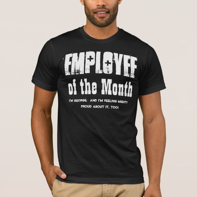 T-shirt Appréciation de l'employé du mois V03 (Devant)