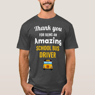 T-shirt Appréciation du conducteur d'autobus scolaire Than