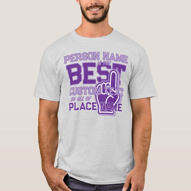 T-shirt Appréciation personnalisable pour BEST in TOWN! Po (Devant)