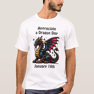 T-shirt Appréciez une chemise de vacances dragon Day Funny
