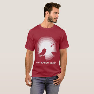 T-shirt Apprendre à se battre seul – Lion sous la lumière 