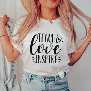 T-shirt Apprendre, Amour, Inspirer Enseignant
