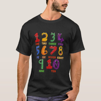 T-shirt Apprendre le nombre de maths Compter Drôle Retour 