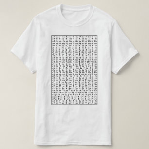 T-shirt Apprenez le diagramme anglais d'affiche d'alphabet