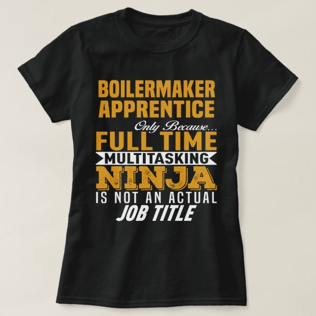 T-shirt Apprentice en chaudronneuse (Design devant)