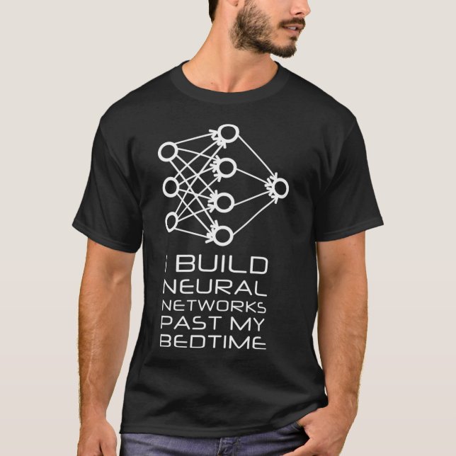T-shirt Apprentissage automatique en réseau neuronal  (Devant)