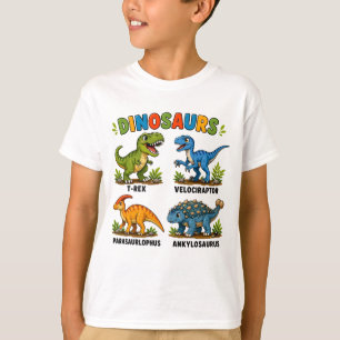 T-shirt Apprentissage des espèces de dinosaures pour les e