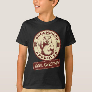 T-shirt Approbé par la Marmotte 100% Incroyable Drôle Vint