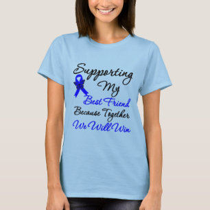 T-shirt Appui de cancer du colon (meilleur ami)