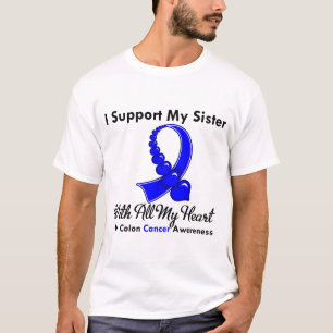 T-shirt Appui du cancer du colon I ma soeur