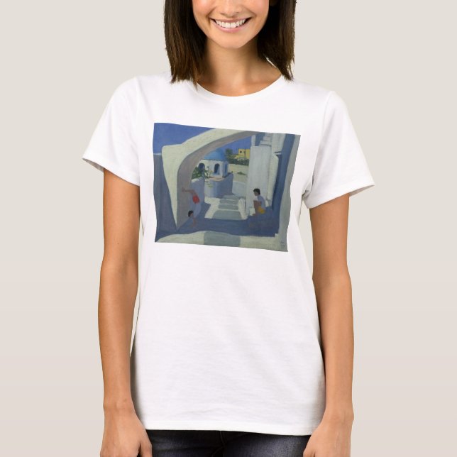 T-shirt Appui renversé Santorini (Devant)