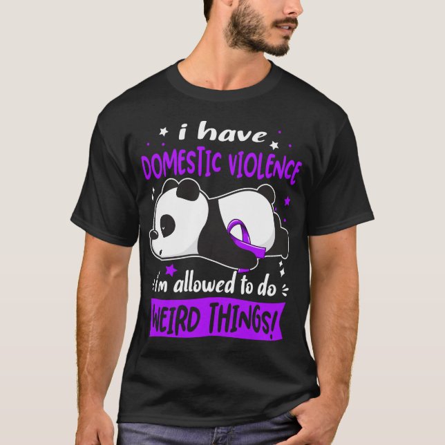 T-shirt Appuyer les dons de sensibilisation à la violence  (Devant)